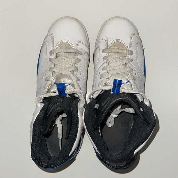 Air Jordan 6 (VI) OG Sport Blue / September Blue US5.5Y - Picture 4 of 5